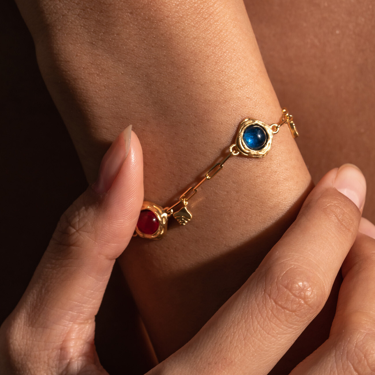 [Klimt] Adele Two-stone Drops Bracelet